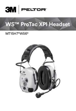 MT15H7WS6 Ws Pro Tac Xpi Headset by 3M