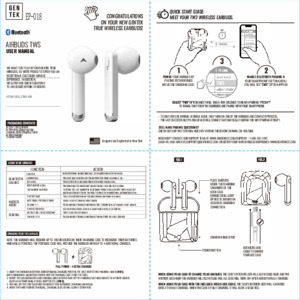 Bytech true wireless online earbuds manual