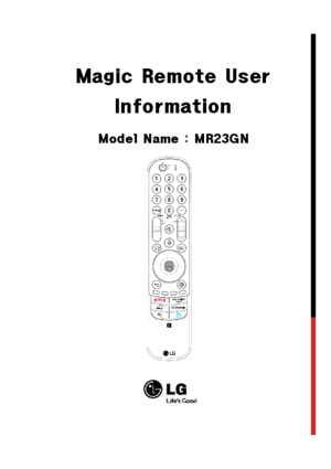 Control Magic Remote LG 2023 MR23GN LG