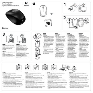 MR0039 2.4 Hz Cordless Mouse by Logitech Far East