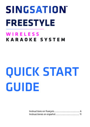 Singsation Freestyle Wireless Karaoke System - Gray