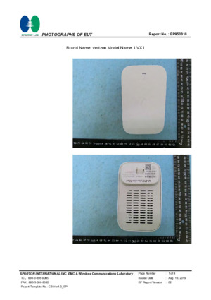  Wistron NeWeb Verizon 5G Home Router 1B LRV5-100 5GHz Wi-Fi :  Electronics