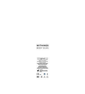 WITHINGS WBS08 Body Scan User Manual